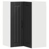 vidaXL Wand-Eckschrank LUCCA Schwarz 57 x 57 x 80 cm Holzwerkstoff