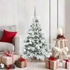 vidaXL K&uuml;nstlicher Weihnachtsbaum mit 150 LEDs Wei&szlig; 120 cm PE und PVC