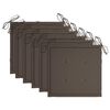 vidaXL Stapelbare Gartenst&uuml;hle mit Kissen 6 Stk. Massivholz Teak
