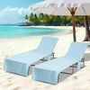 vidaXL Sonnenliege-T&uuml;cher 2 pcs Blau 210 x 75 cm