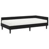 vidaXL Eckbettgestell mit Matratze Sonstiges 2 pcs Schwarz Samt
