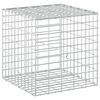 vidaXL Gabione mit 3,5 mm Draht und 5x10 cm Maschen 50x50x50 cm