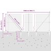 vidaXL Zaunpfosten Grau 25 x 1,4 m (25 mm Netz) Stahl und PVC