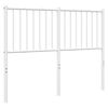 vidaXL Kopfteil Metall Wei&szlig; 120 cm
