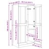 vidaXL Kleiderschrank Schwarz Eichen-Optik 82,5 x 51,5 x 180 cm