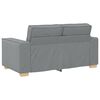 vidaXL 2-Sitzer Sofa Hellgrau 120 cm Stoff