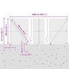 vidaXL Zaun mit Pfosten Gr&uuml;n 1,6 x 10 m Stahl und PVC