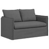 vidaXL Sofa 120cm 2 pcs Dunkelgrau Metall