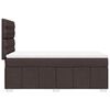 vidaXL Boxspringbett mit Matratze Dunkelbraun 90x200 cm Stoff