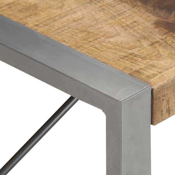 vidaXL Couchtisch 140x70x40 cm Raues Mangoholz