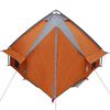 vidaXL Teepee Zelt mit Dach Grau und Orange 490 x 410 x 210 cm