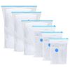 vidaXL Aufbewahrungstaschen 50 pcs Transparent und Blau 100 x 80 cm