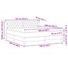 vidaXL Boxspringbett mit Matratze Dunkelgrau 200 x 160 cm Polyester