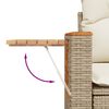 vidaXL 7-tlg. Garten-Sofagarnitur mit Kissen Beige Poly Rattan