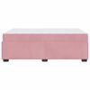 vidaXL Bettrahmen mit Matratze Rosa 120 x 200 cm Stoff