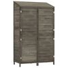 vidaXL Ger&auml;teschuppen Anthrazit 102x52x174,5 cm Massivholz Tanne