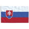vidaXL Flagge der Slowakei mit Mast 6,23 m Aluminium