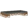 vidaXL Outdoor-Sofagarnitur 10 stk. Natur und Anthrazit