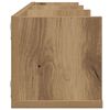 vidaXL CD-Wandregal Artisan-Eiche 75x18x18 cm Holzwerkstoff