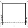 vidaXL Himmelbett-Gestell Schwarz Metall 90 x 200 cm