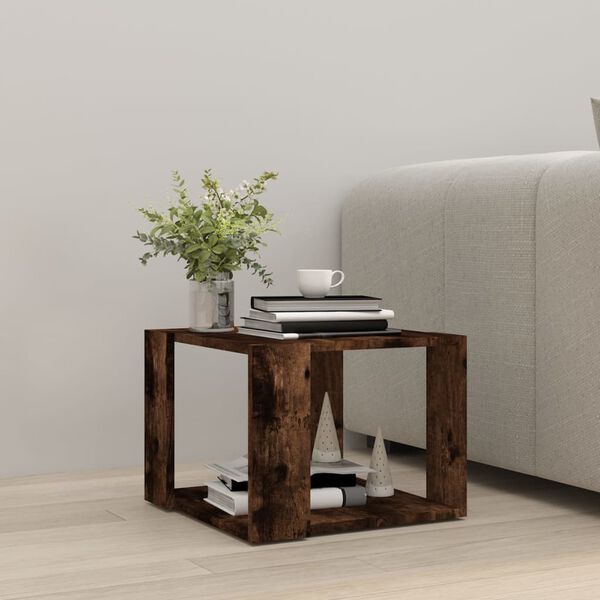 vidaXL Couchtisch R&auml;uchereiche 40x40x30 cm Holzwerkstoff