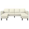 vidaXL Wohnzimmer Couch 3 pcs Creme