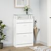 vidaXL Schuhschrank Hochglanz-Wei&szlig; 63x24x104 cm Holzwerkstoff
