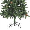 vidaXL K&uuml;nstlicher Weihnachtsbaum mit Beleuchtung & Kugeln Gr&uuml;n 180 cm