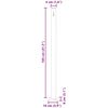 vidaXL Ausziehbare Seitenmarkise 170&times;300 cm Blau
