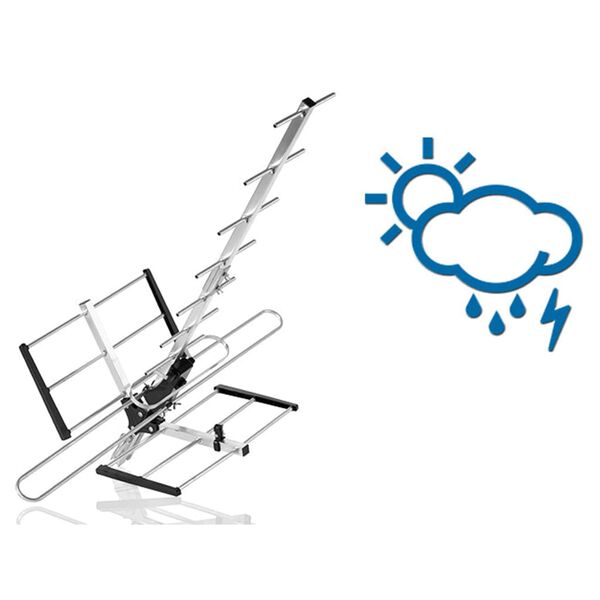 One For All TV-Au&szlig;enantenne 87x42x73,7 cm Metall
