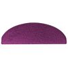 vidaXL Stufenmatten 15 Stk. 65x21x4 cm Violett Halbrund Gro&szlig;