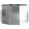 vidaXL Pflanzk&uuml;bel Silber 60 x 60 x 35 cm Verzinkter Stahl