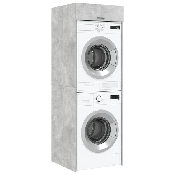 vidaXL Waschmaschinen-Schrank Beton 67,5 x 68 x 200 cm Holzwerkstoff