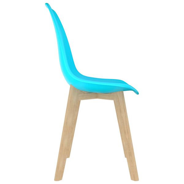 vidaXL Esszimmerst&uuml;hle 4 Stk. Blau Kunststoff