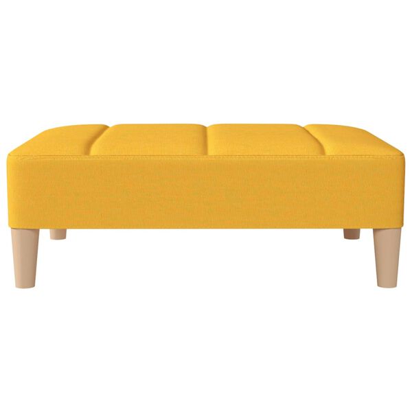 vidaXL Fu&szlig;hocker Gelb 78x56x32 cm Stoff