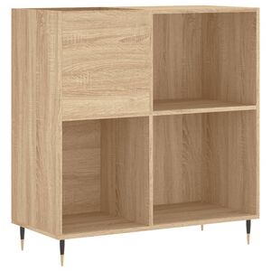 vidaXL Plattenschrank Sonoma-Eiche 84,5x38x89 cm Holzwerkstoff
