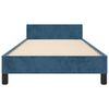 vidaXL Bettgestell ohne Matratze Dunkelblau 80x200 cm Samt