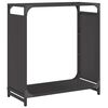 vidaXL Brennholzregal Schwarz 60x28x65 cm Kaltgewalzter Stahl