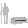 vidaXL 4-tlg. Garten-Lounge-Set mit Kissen Grau Poly Rattan