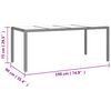 vidaXL 9-tlg. Garten-Essgruppe mit Kissen Schwarz Poly Rattan