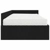 vidaXL Eckbettgestell mit Matratze Sonstiges 2 pcs Schwarz Stoff