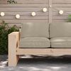 vidaXL Palettkissen f&uuml;r geeigneten Sitz Taupe 80 x 80 x 12 cm