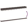 vidaXL Pflanzkasten mit Erdspie&szlig;en Braun 362,5x42,5x28,5 cm PP