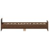 vidaXL Bettgestell ohne Matratze Braun Eiche 90x190 cm Holzwerkstoff