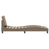 vidaXL Bettgestell ohne Matratze "Zadar" Cappuccino-Braun 90x200 cm Kunstleder