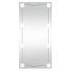 vidaXL Wandspiegel mit LED-Leuchten 30x60 cm Glas Rechteckig