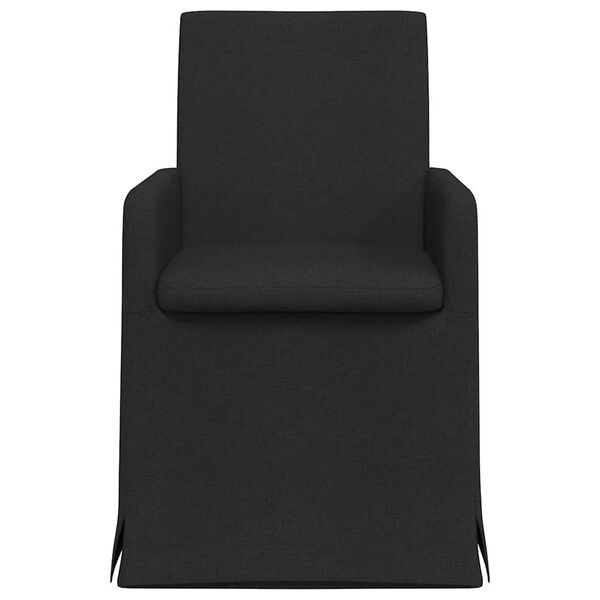 vidaXL Esszimmerst&uuml;hle 2 pcs Schwarz 57 x 67 x 95 cm Stoff