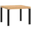 vidaXL Garten-Couchtisch 55x55x39,5 cm Pulverbeschichteter Stahl