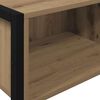 vidaXL Beistelltisch mit Speicher Kunsthandwerk Eiche 100 x 36 x 75 cm