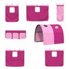 vidaXL Kinder-Etagenbett Wei&szlig; und Rosa 79,5 x 200 cm Metall